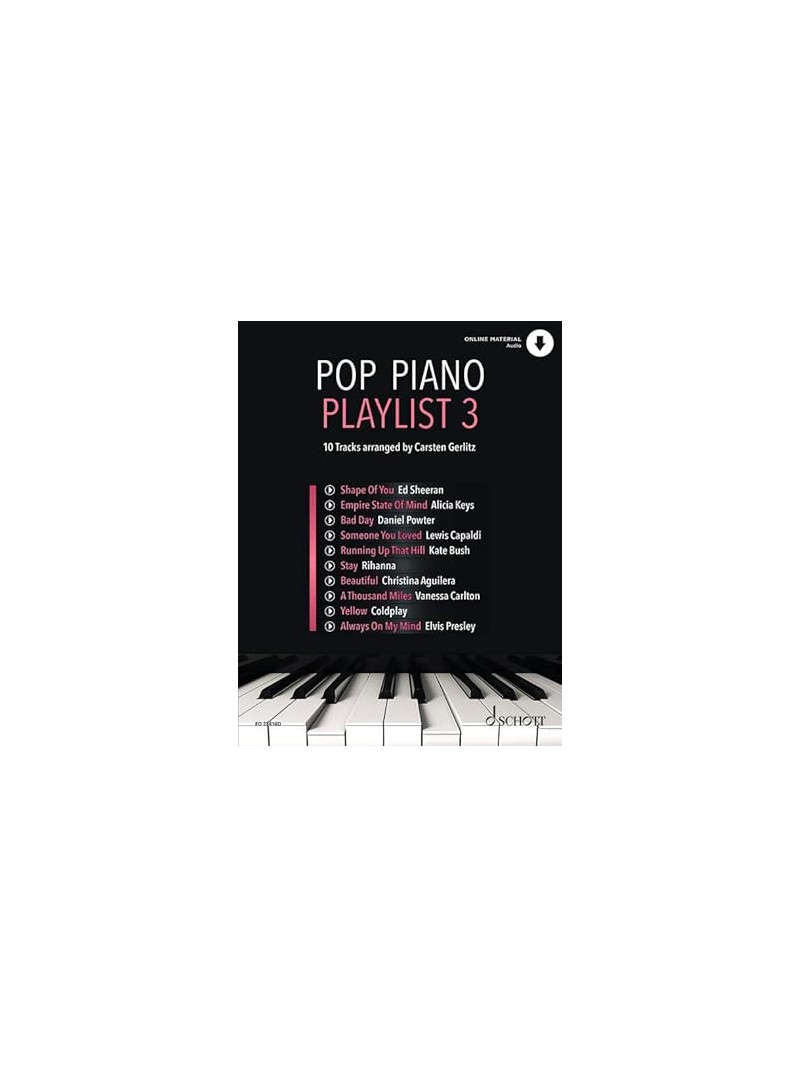 Pop Piano Playlist 3 (book/Audio Online)