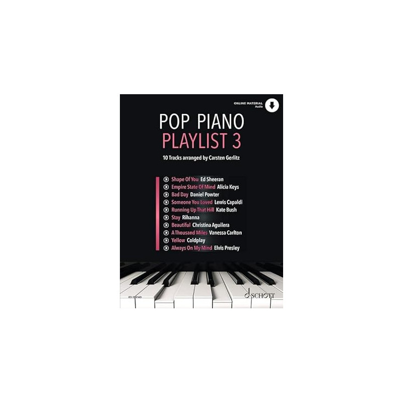 Pop Piano Playlist 3 (book/Audio Online)