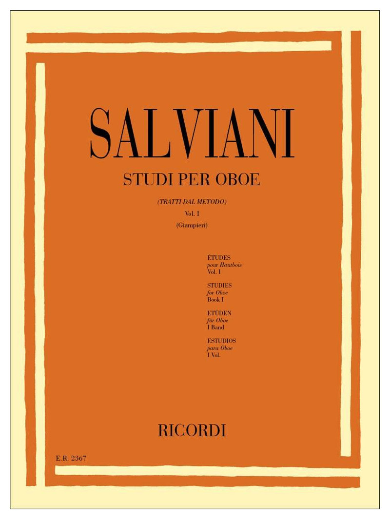 Studi per oboe (tratti dal metodo) Vol. I