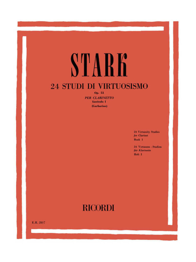 24 Studi di virtuosismo Op. 51 Fascicolo I (clarinetto)