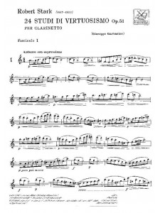 24 Studi di virtuosismo Op. 51 Fascicolo I (clarinetto)