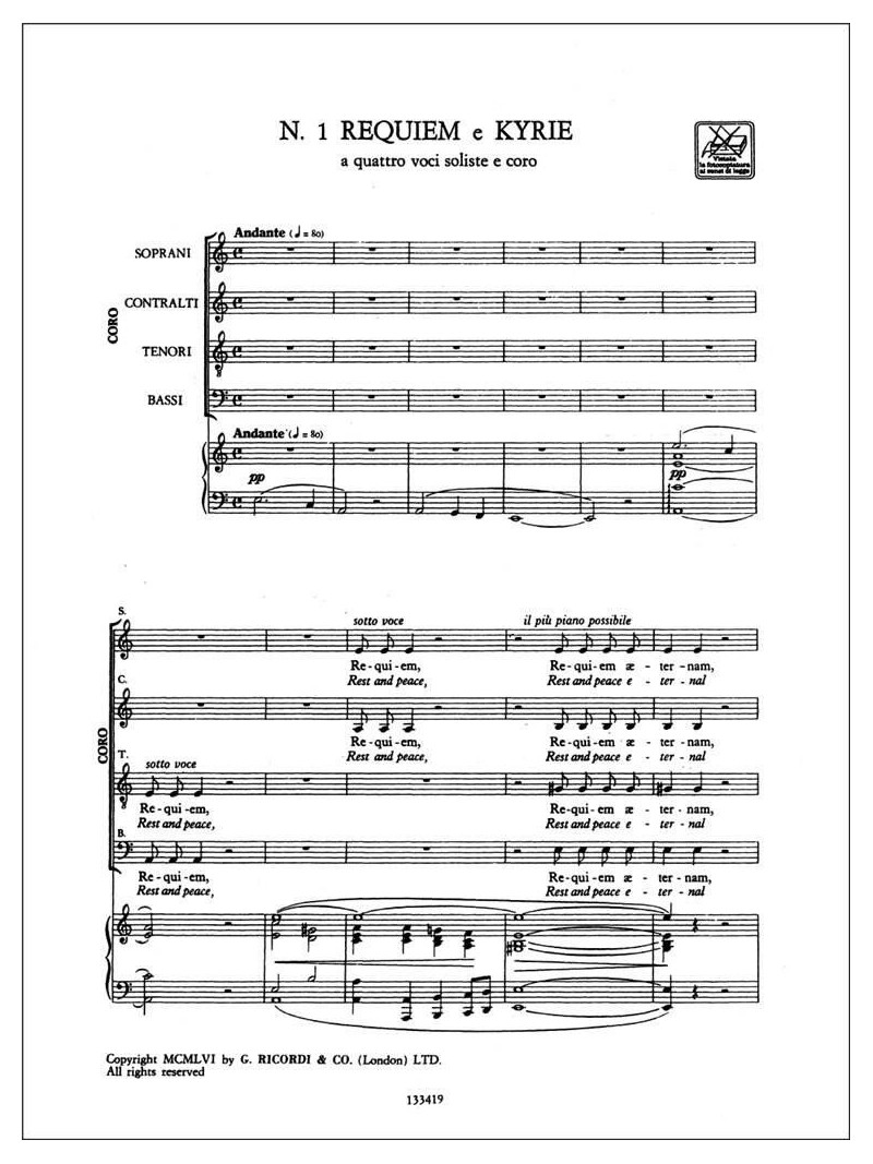 Verdi - Messa da Requiem (Vocal Score)