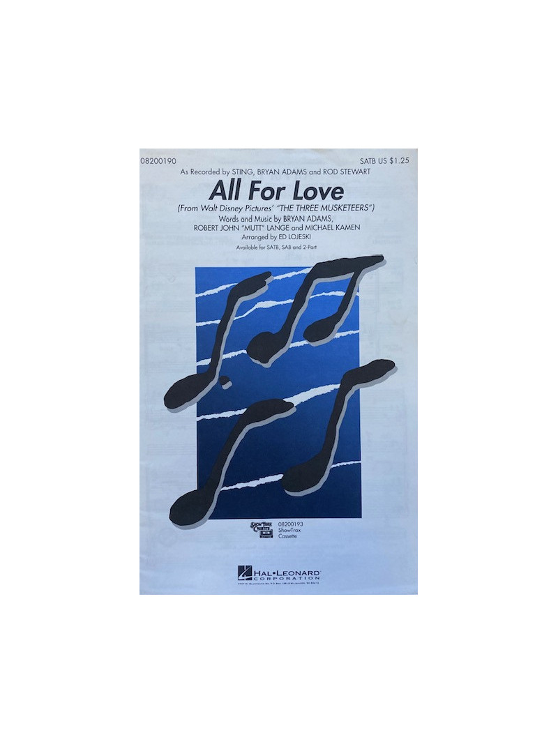 All For Love (Choral SATB)