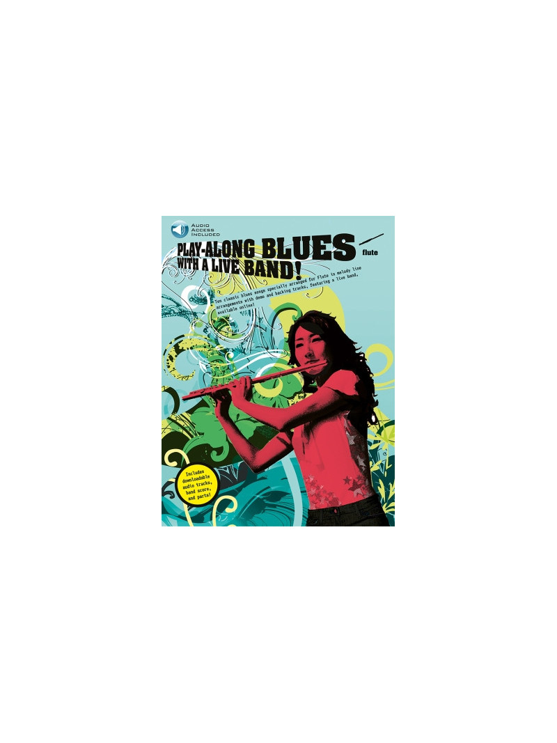 Play-Along Blues with a Live Band Flute (book/CD)