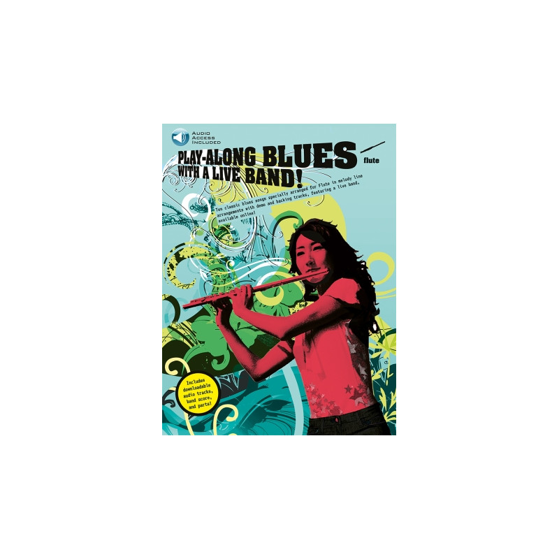 Play-Along Blues with a Live Band - Flute (book/Audio Online)