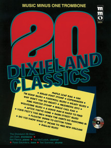20 Dixieland Classics Music Minus One Trombone (book/CD