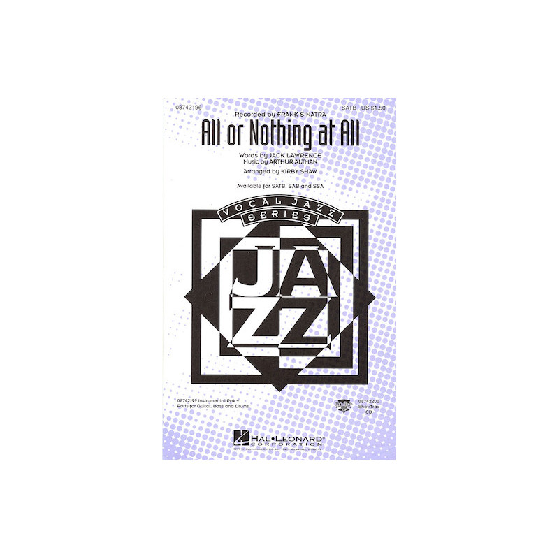 All or Nothing at All (Choral SATB)