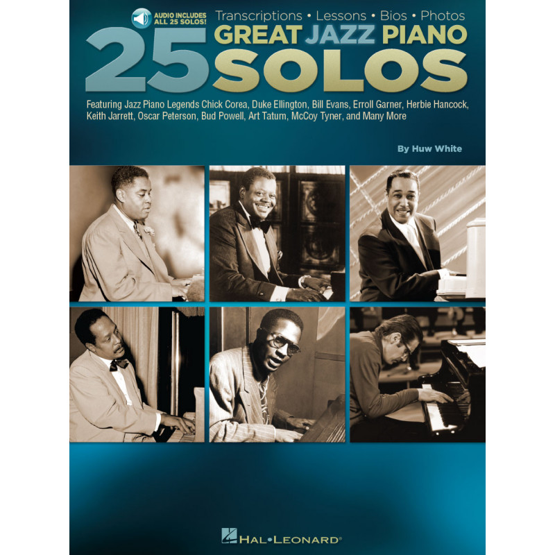 25 Great Jazz Piano Solos (book with Audio Online)