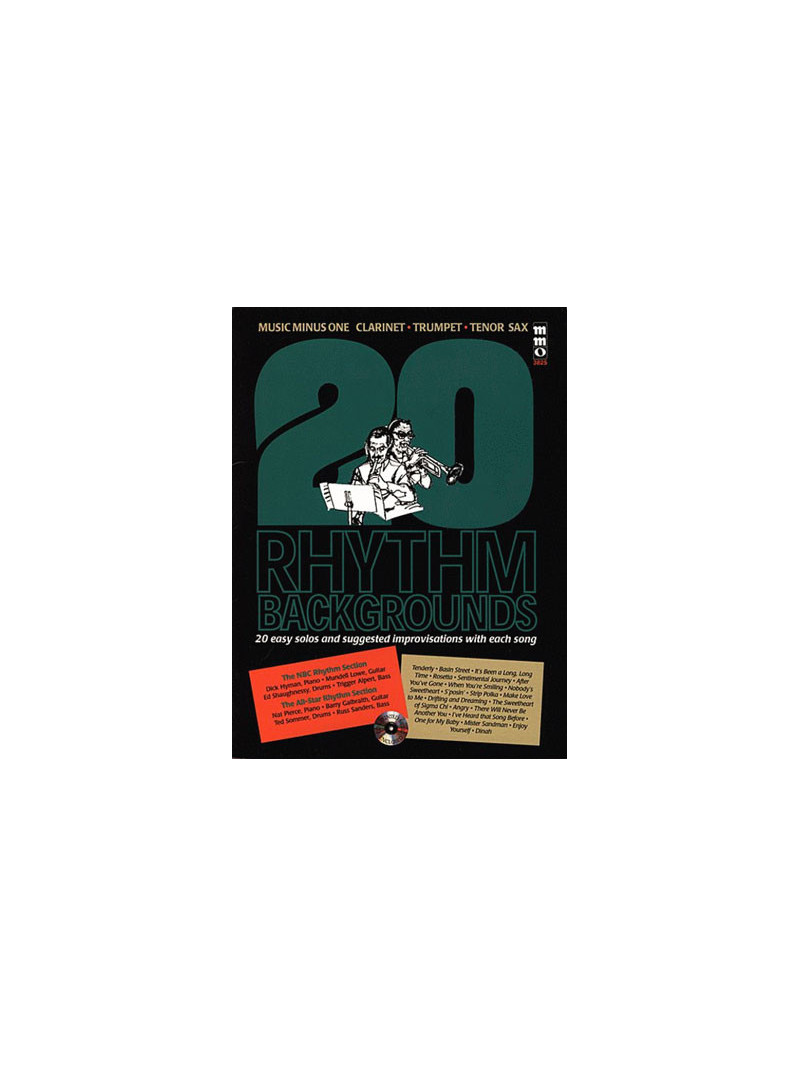 20 Rhythm Backgrounds for Alto Sax (booklet/CD play-along)