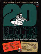 20 Rhythm Backgrounds for Alto Sax (booklet/CD play-along)