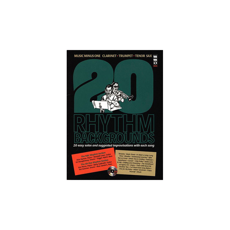 20 Rhythm Backgrounds for Alto Sax (booklet/CD play-along)