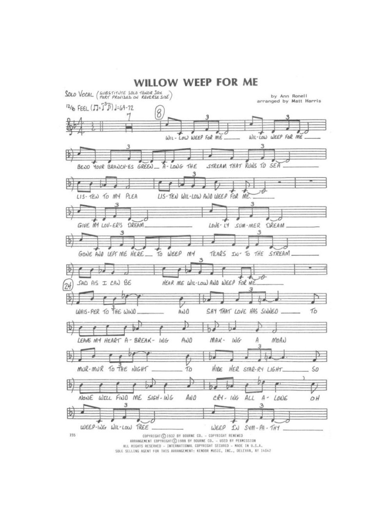 Willow Weep For Me
