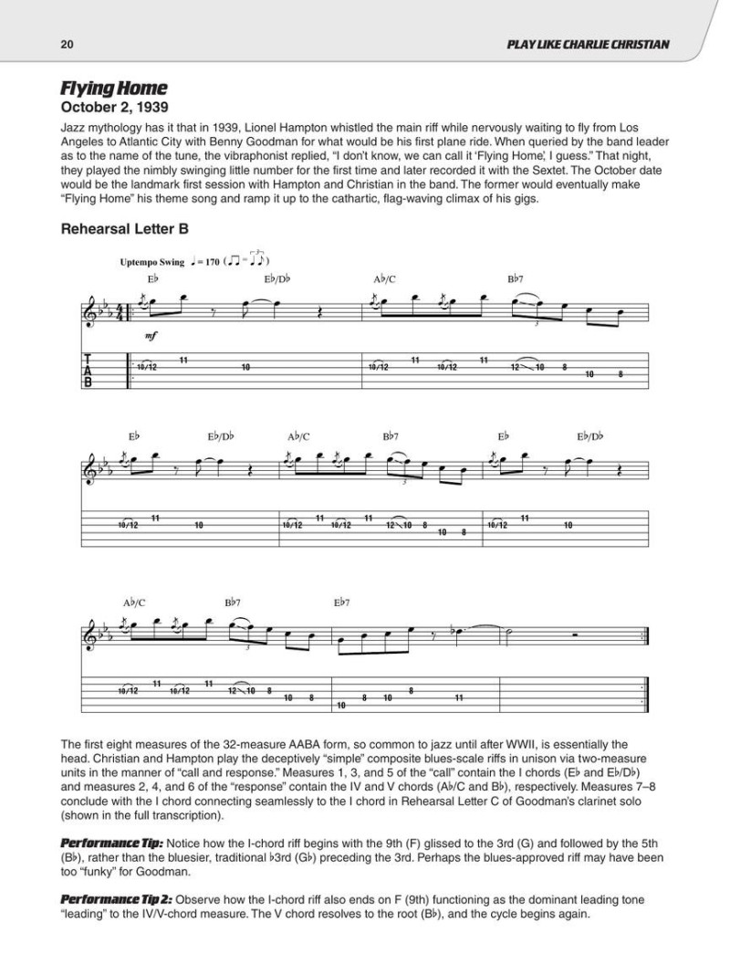 Play like Charlie Christian (book with Audio Online)