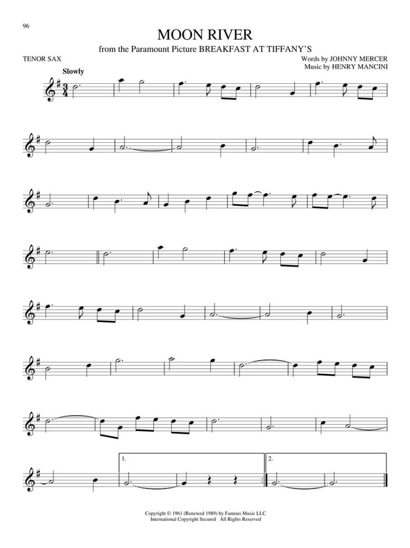 Big Book of Tenor Sax Songs