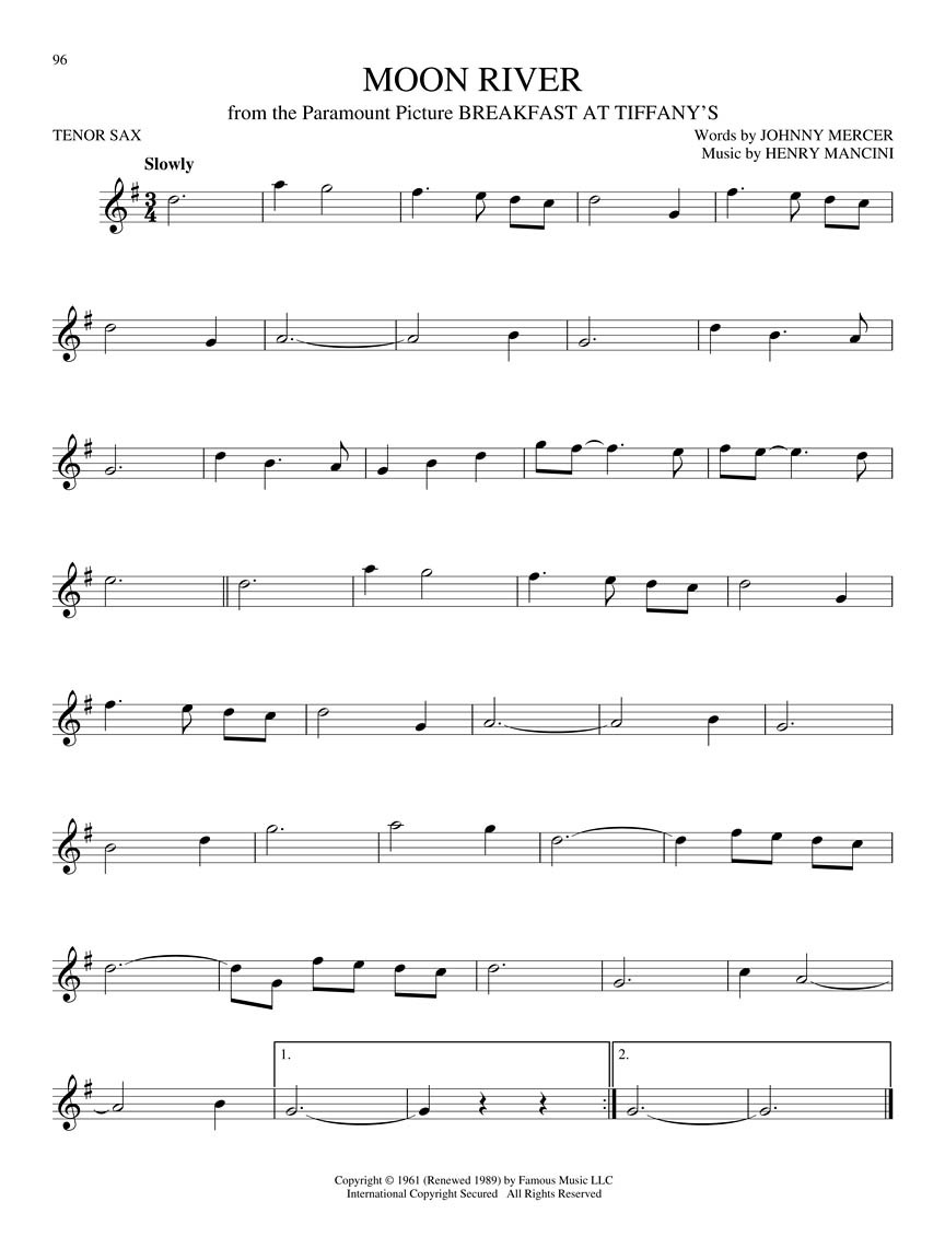 Big Book of Tenor Sax Songs