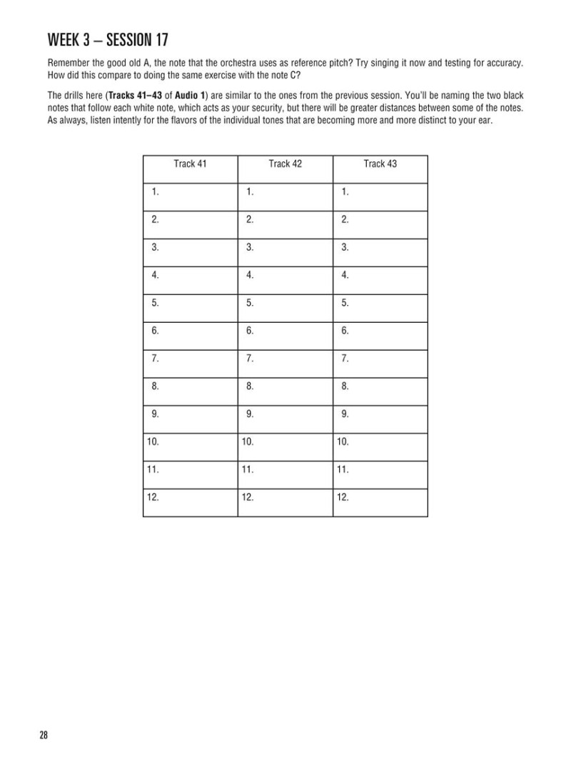 Hal Leonard Perfect Pitch Method (Book/3-CD with Online Audio)