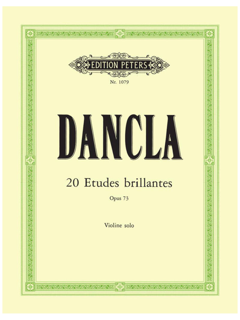 Dancla - 20 Etudes brillantes (Violin), Op. 73