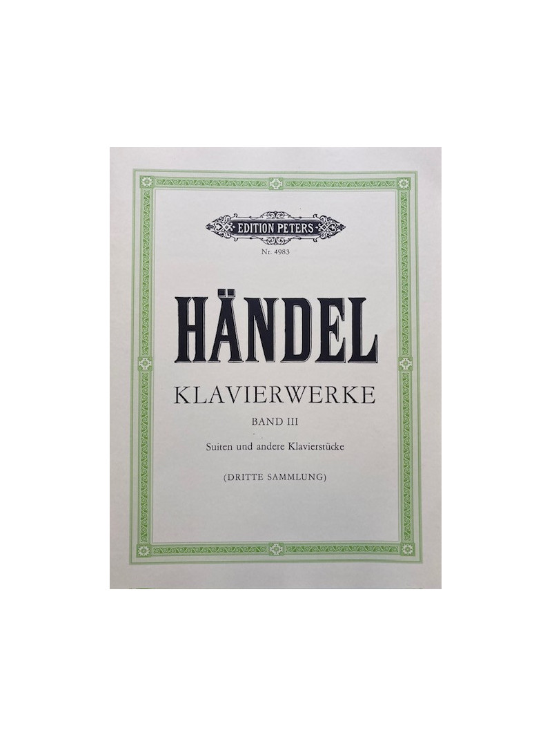 Handel - Klavierwerke Band III