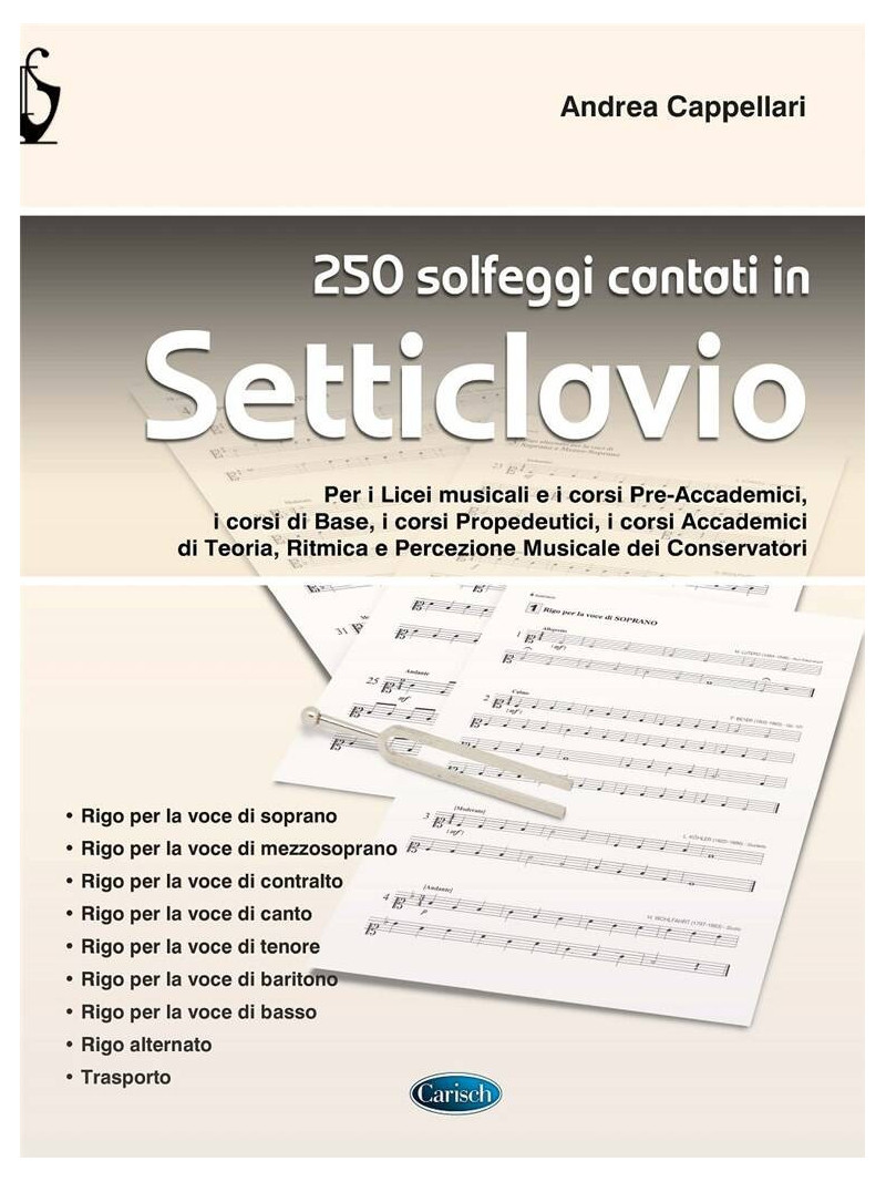 250 solfeggi cantati in setticlavio