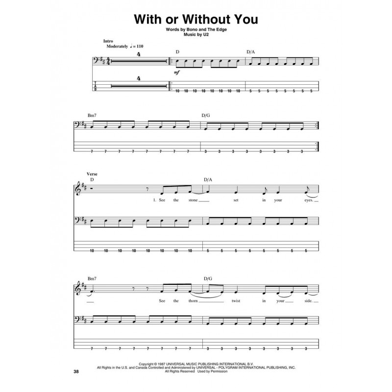 Easy Songs: Bass Play-Along Volume 34 (book/CD)