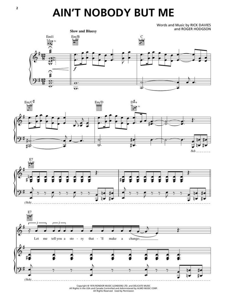 Supertramp – Greatest Hits (Piano)