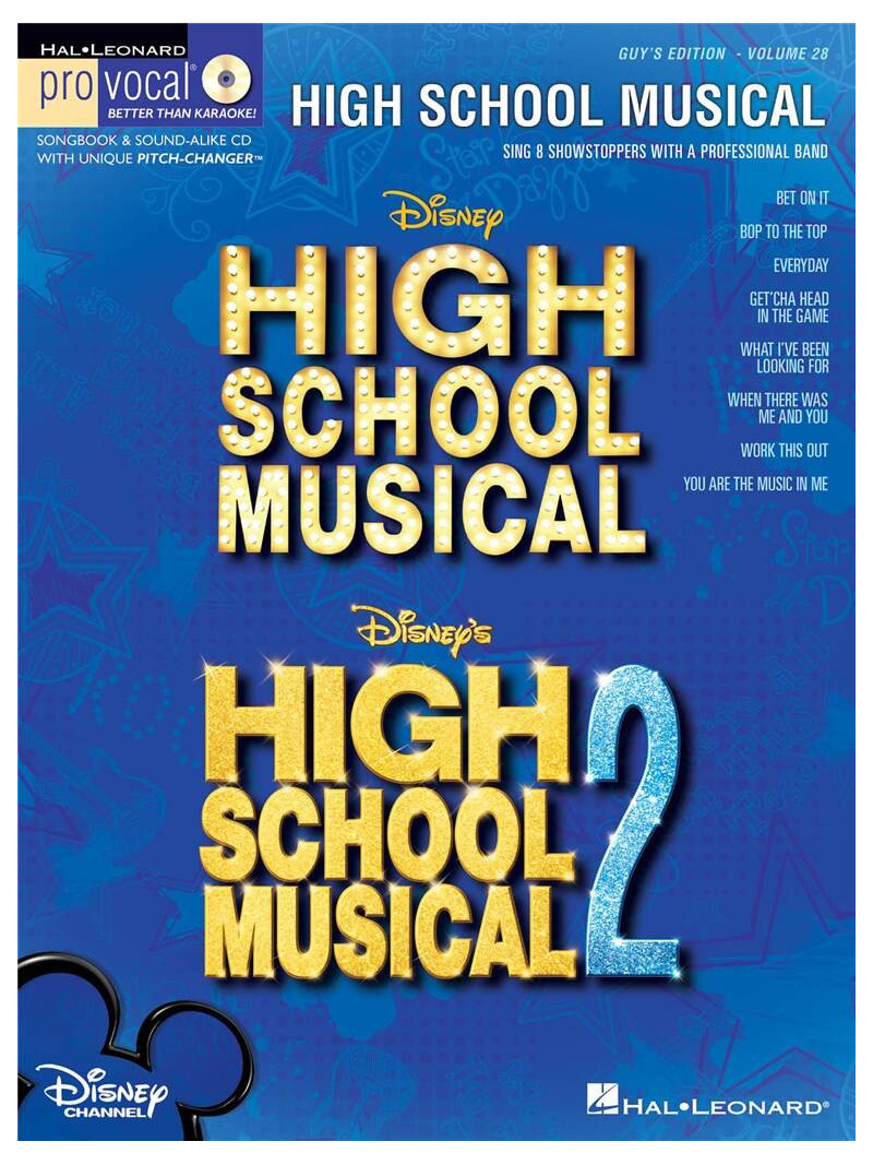 Pro Vocal:  High School Musical 2 - Guy's Edition (book/CD)