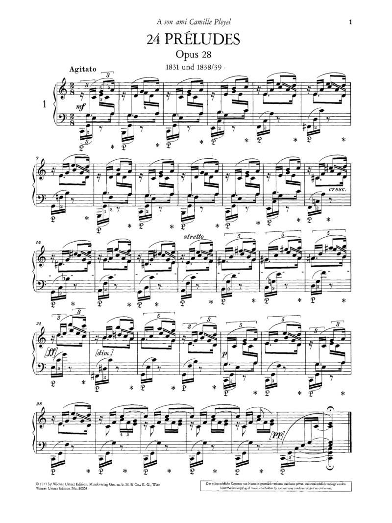 Chopin : 24 Préludes Op. 28 - Per pianoforte