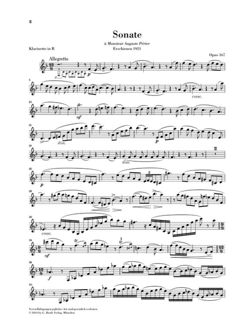 Camille Saint-Saens - Clarinet Sonata op. 167
