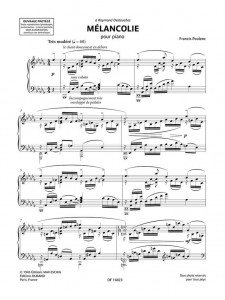 Francis Poulenc - Melancolie