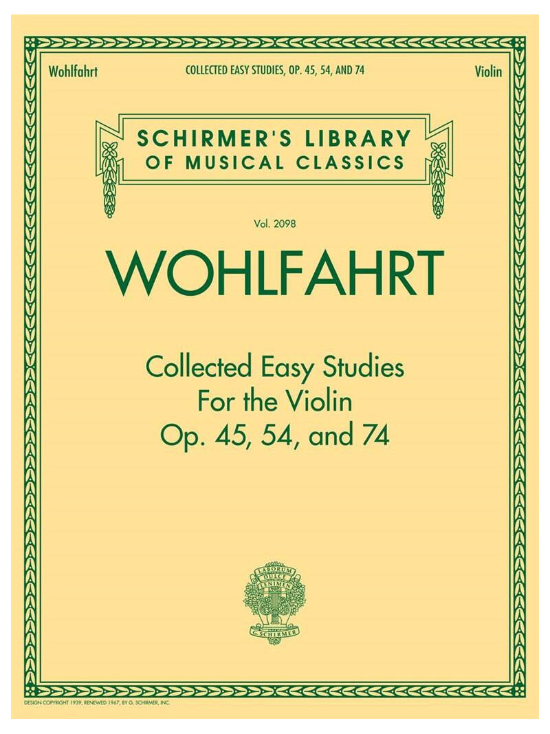 Wohlfahrt - Collected Easy Studies for the Violin
