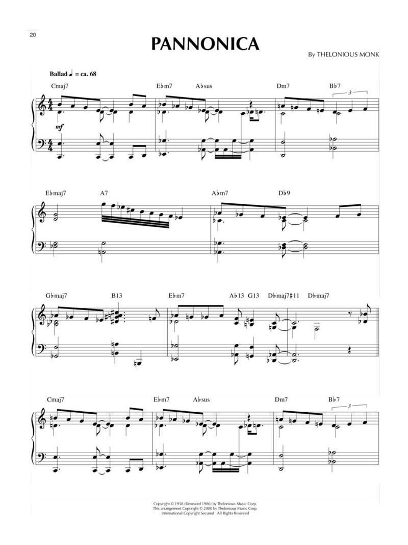 Thelonious Monk: Jazz Piano Solos