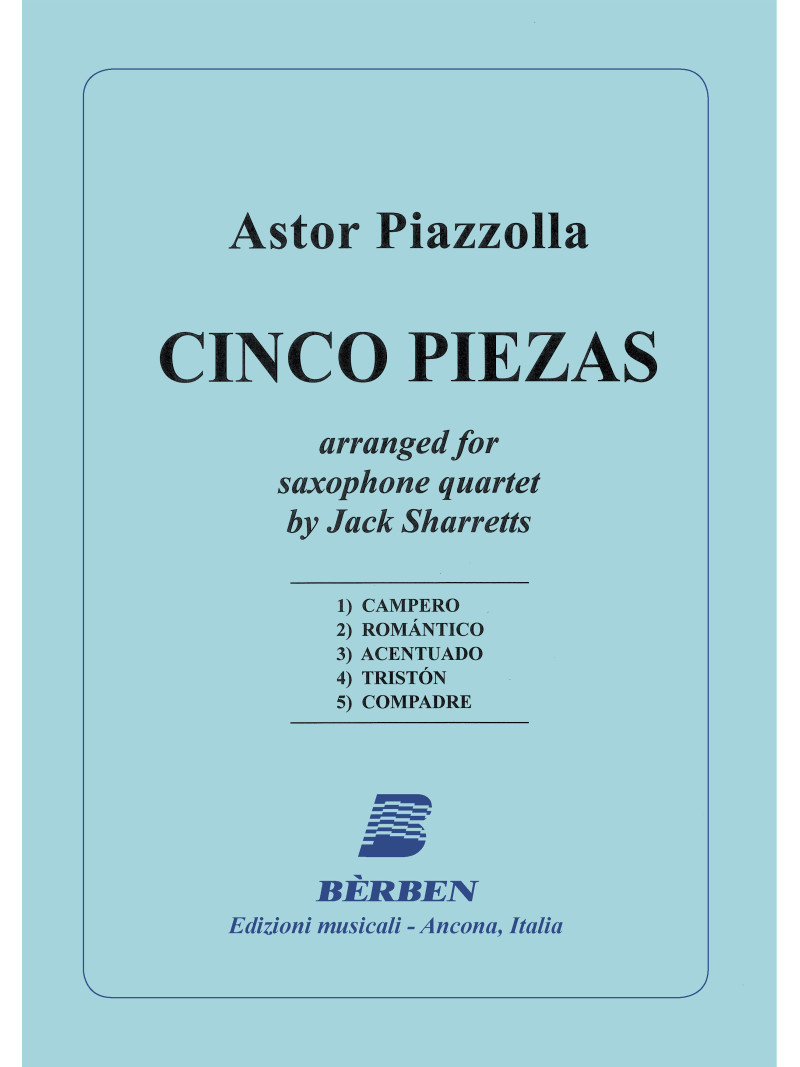 Piazzolla - Cinco Piezas (sax quartet)