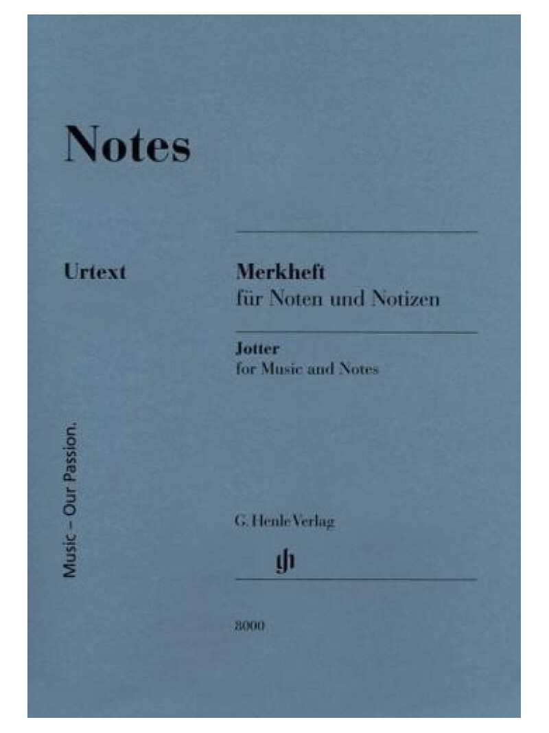 Sketchbook for music and notes