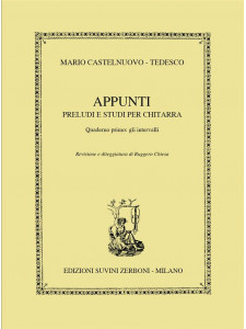Appunti. Gli Intervalli. Preludi e studi per chitarra