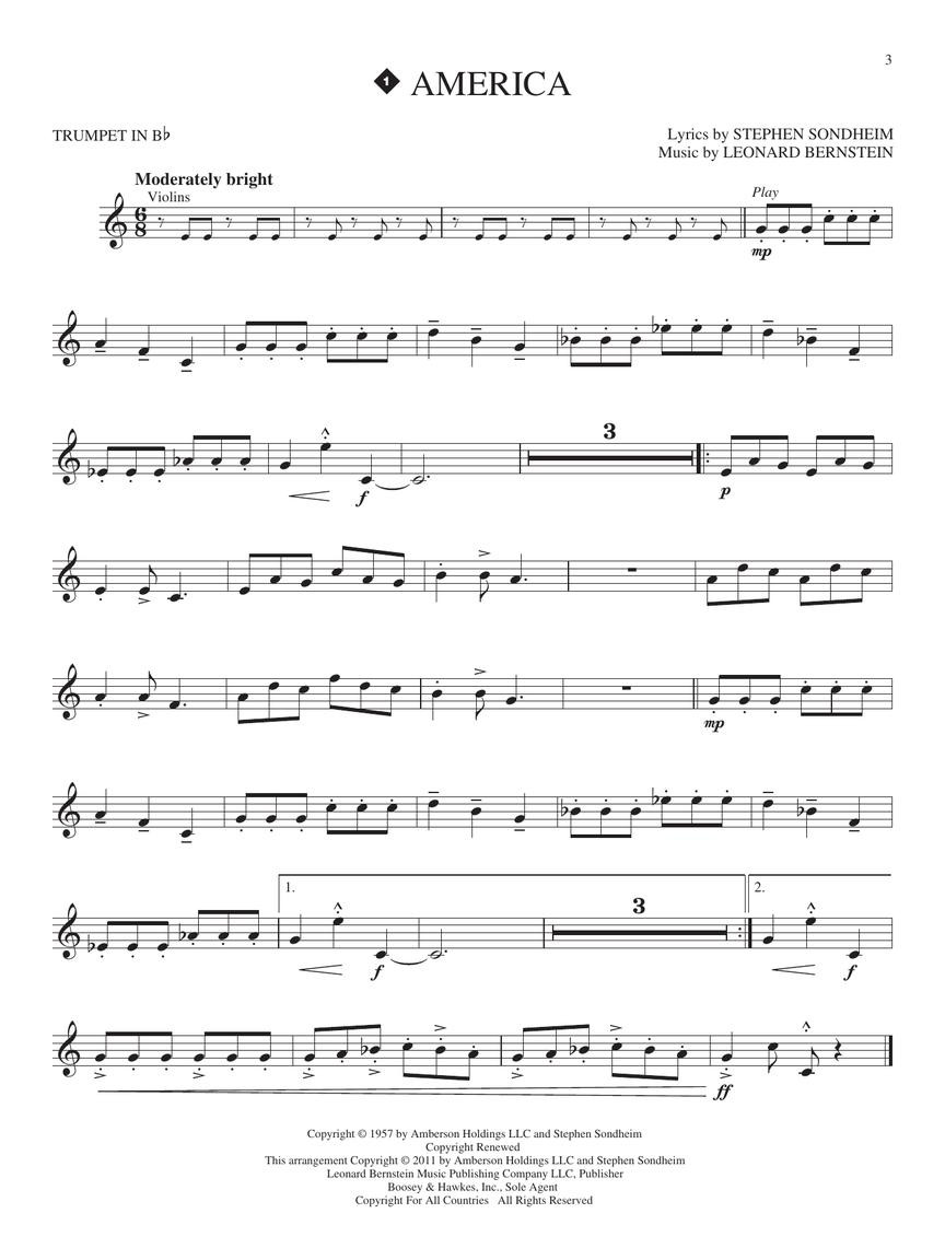 West Side Story for Trumpet (book/CD)