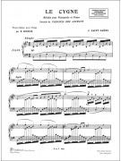 Le Cygne - Extrait du "Carnaval des Animaux" (pour piano)