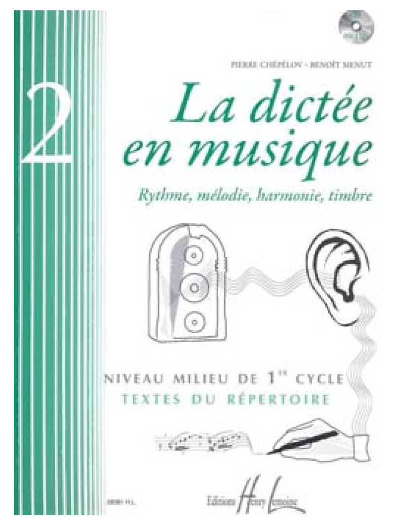 La dictée en musique Vol.2 - milieu du 1er cycle (book & CD)