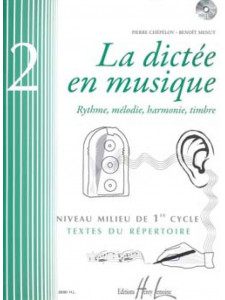 La dictée en musique Vol.2 - milieu du 1er cycle (book & CD)