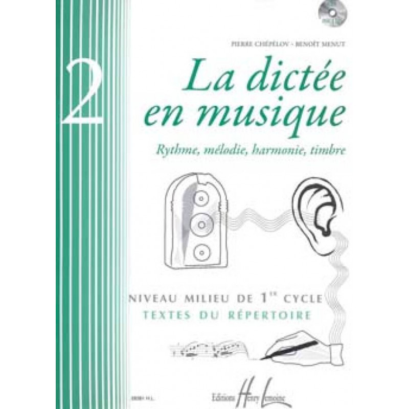 La dictée en musique Vol.2 - milieu du 1er cycle (book & CD)