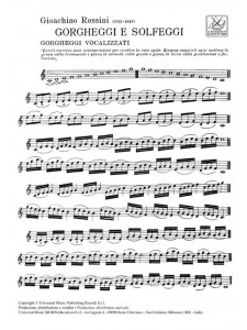 Rossini - Gorgheggi e Solfeggi