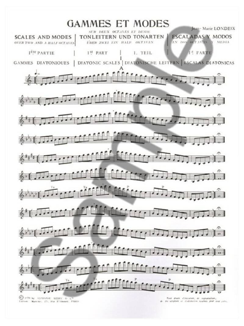 Gammes et Modes (Pour Saxophone)