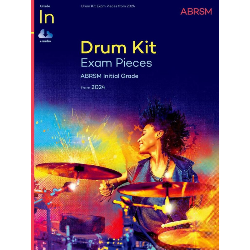 Drum Kit Exam Pieces – Initial Grade, From 2024 (book & Audio Online)