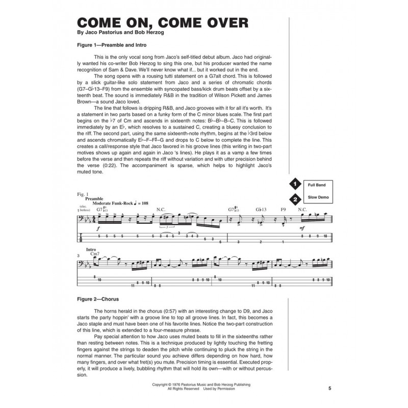 bass Techniques pastorius, signature licks www.birdlandjazz.it