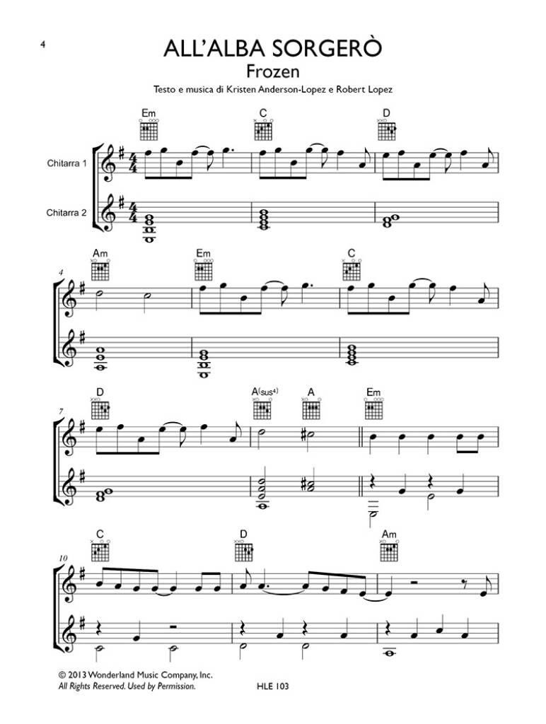 Disney – 8 brani arrangiati per 2 chitarre - facile (libro/Audio Online)