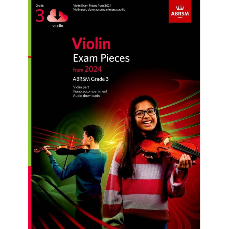 Violin Exam Pieces from 2024, ABRSM Grade 3 (book & Audio Online)