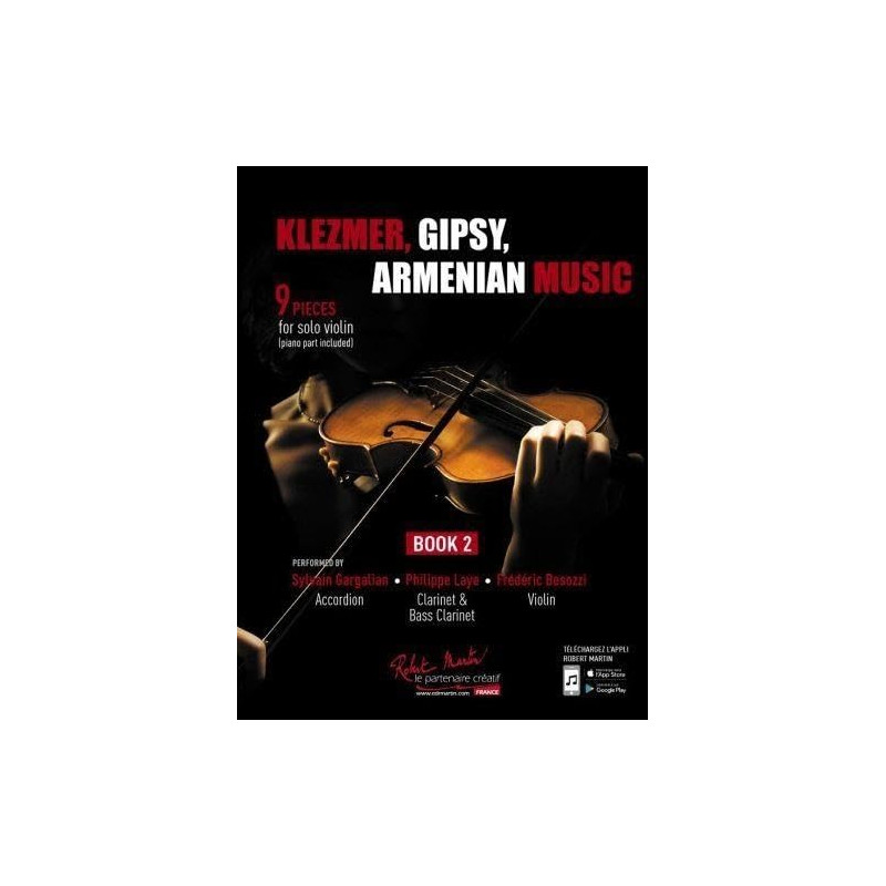 Klezmer, Gipsy, Armenian Music Vol. 2 Violin (With Audio Online)