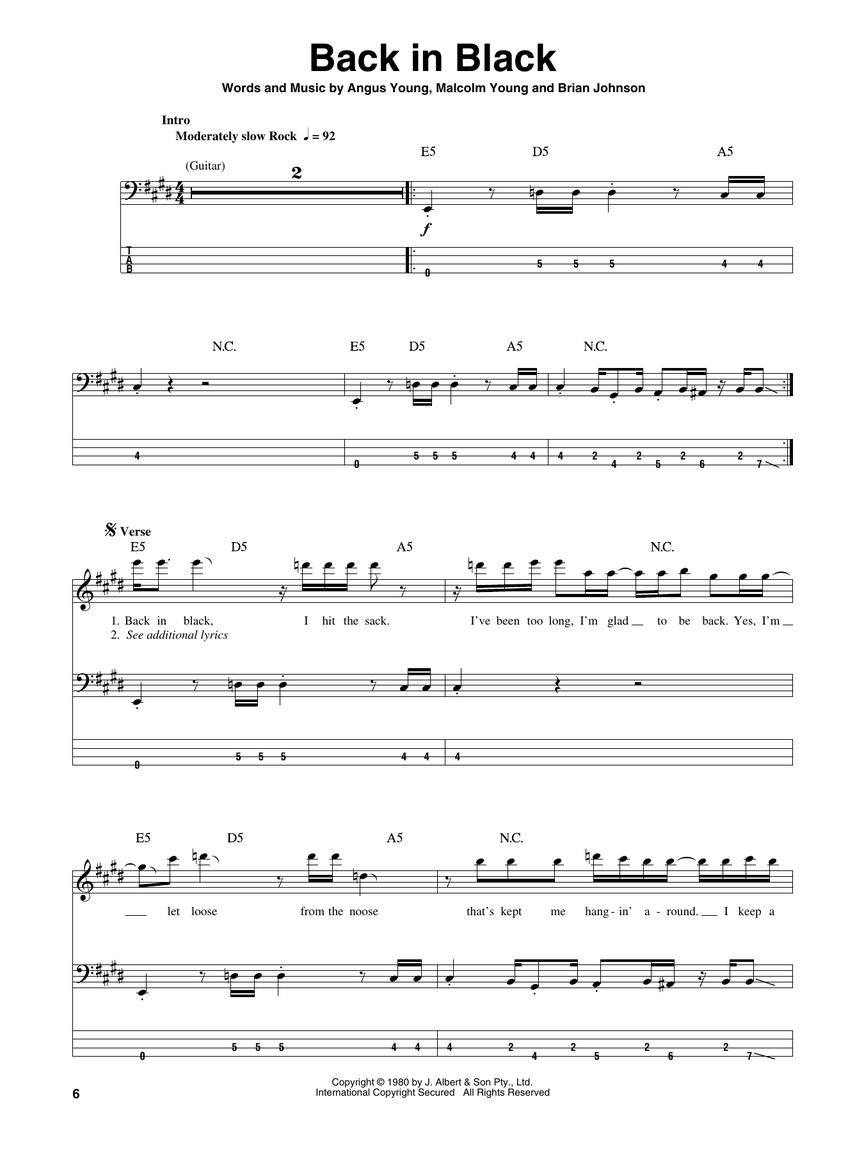 AC/DC: Bass Play-Along Volume 40 (book/CD)