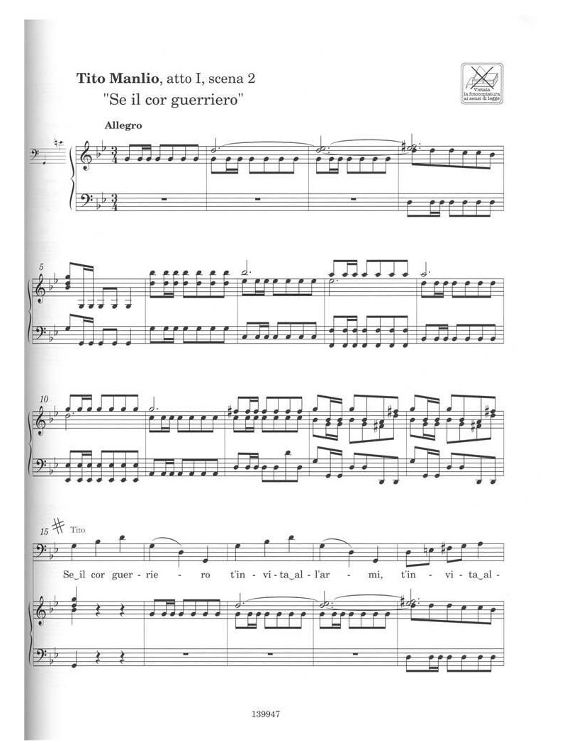 Arie D'Opera per Baritono/Basso