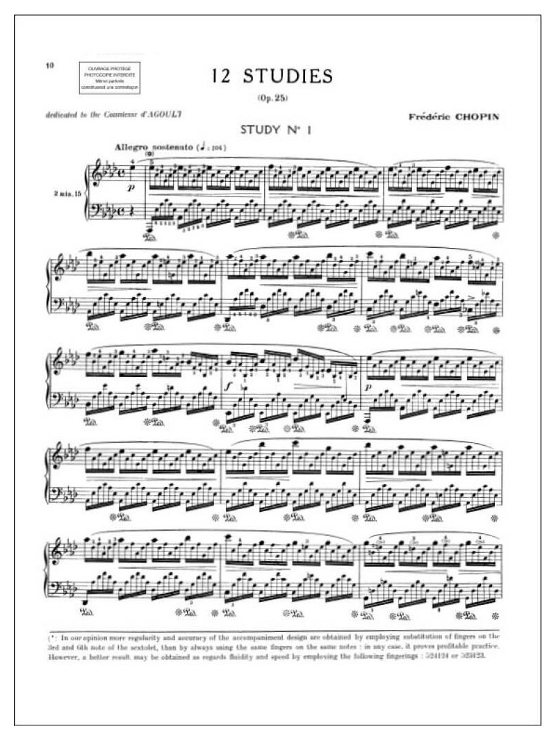 Cortot - Chopin - 12 Studies Op.25 (Piano)