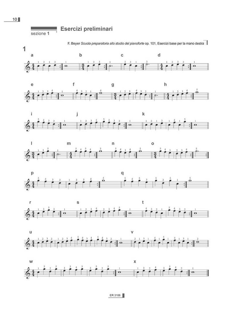 Pratica e lettura pianistica - Volume 1